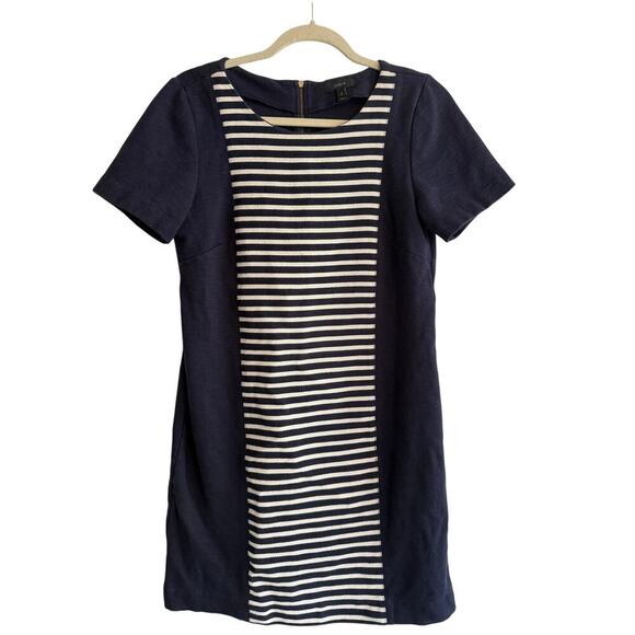 J Crew Women’s Shift Dress Navy and White Stripes size 8 - Picture 6 of 10